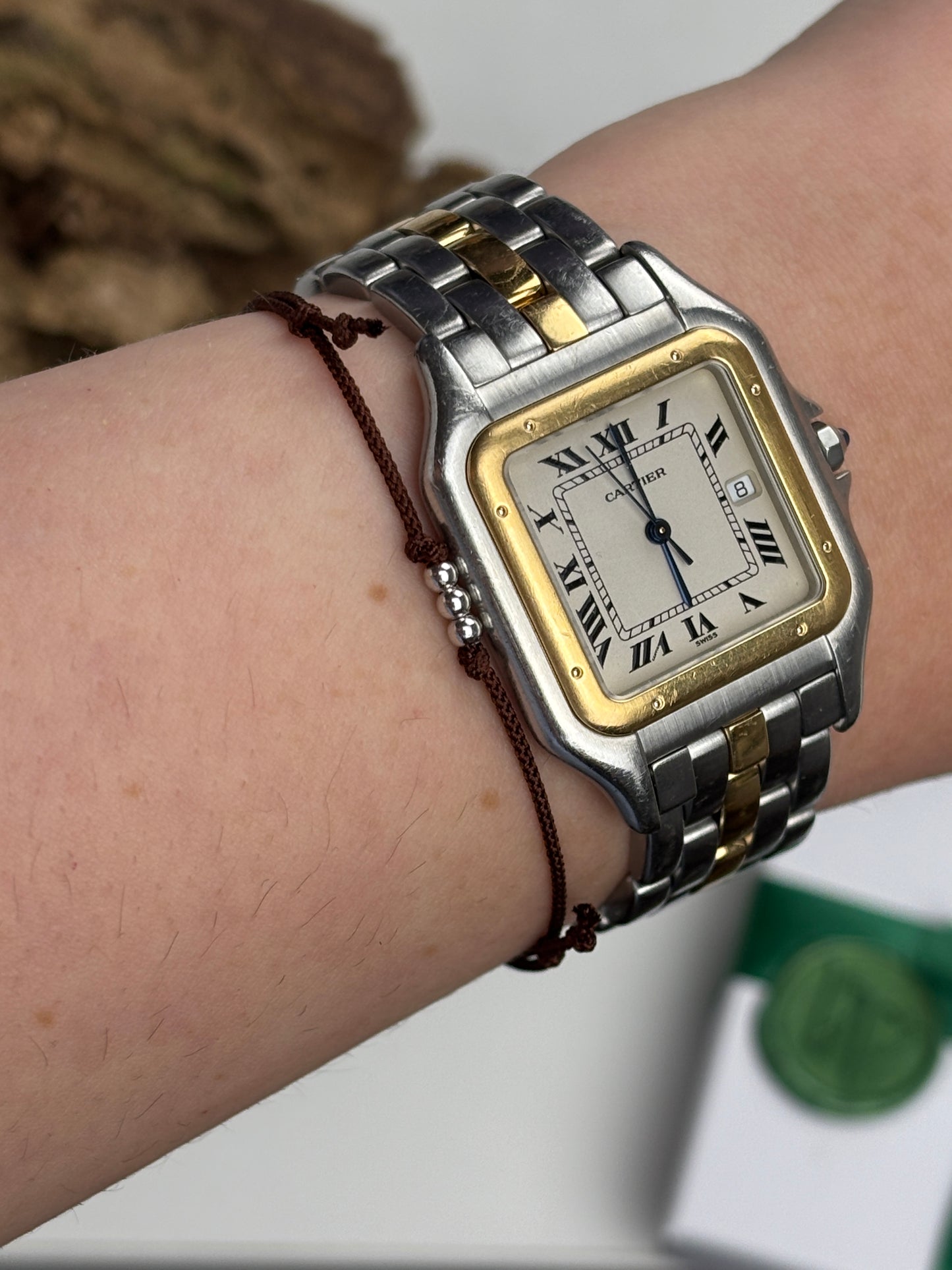 Adelsband in Cedar Brown mit Weißgold