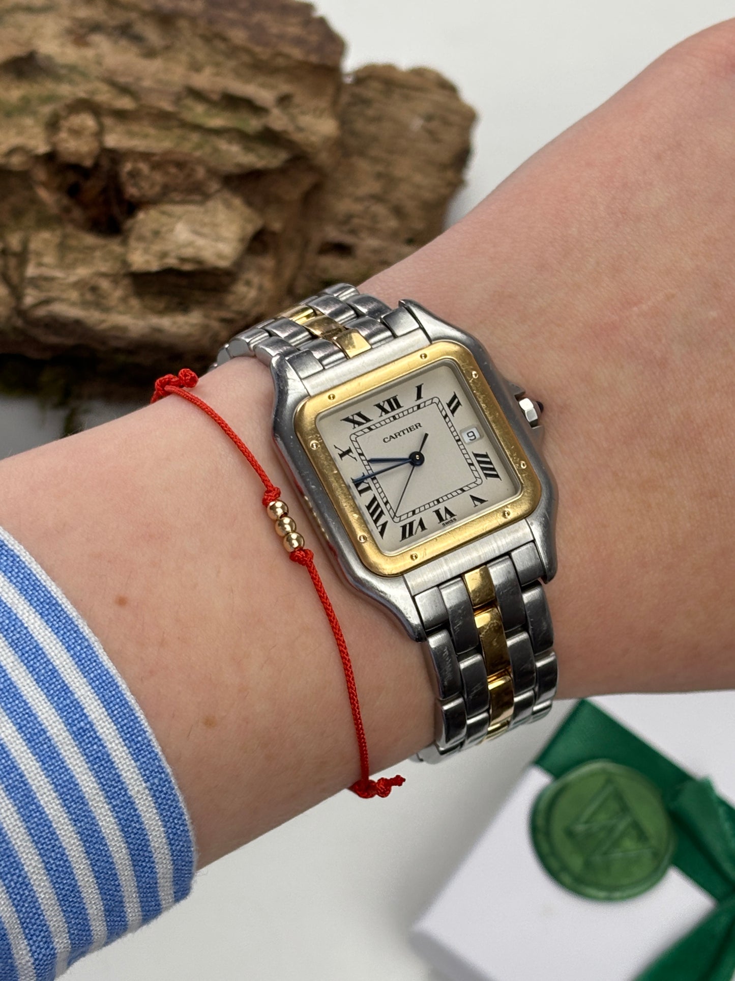 Adelsband in Gentry Red mit Gelbgold