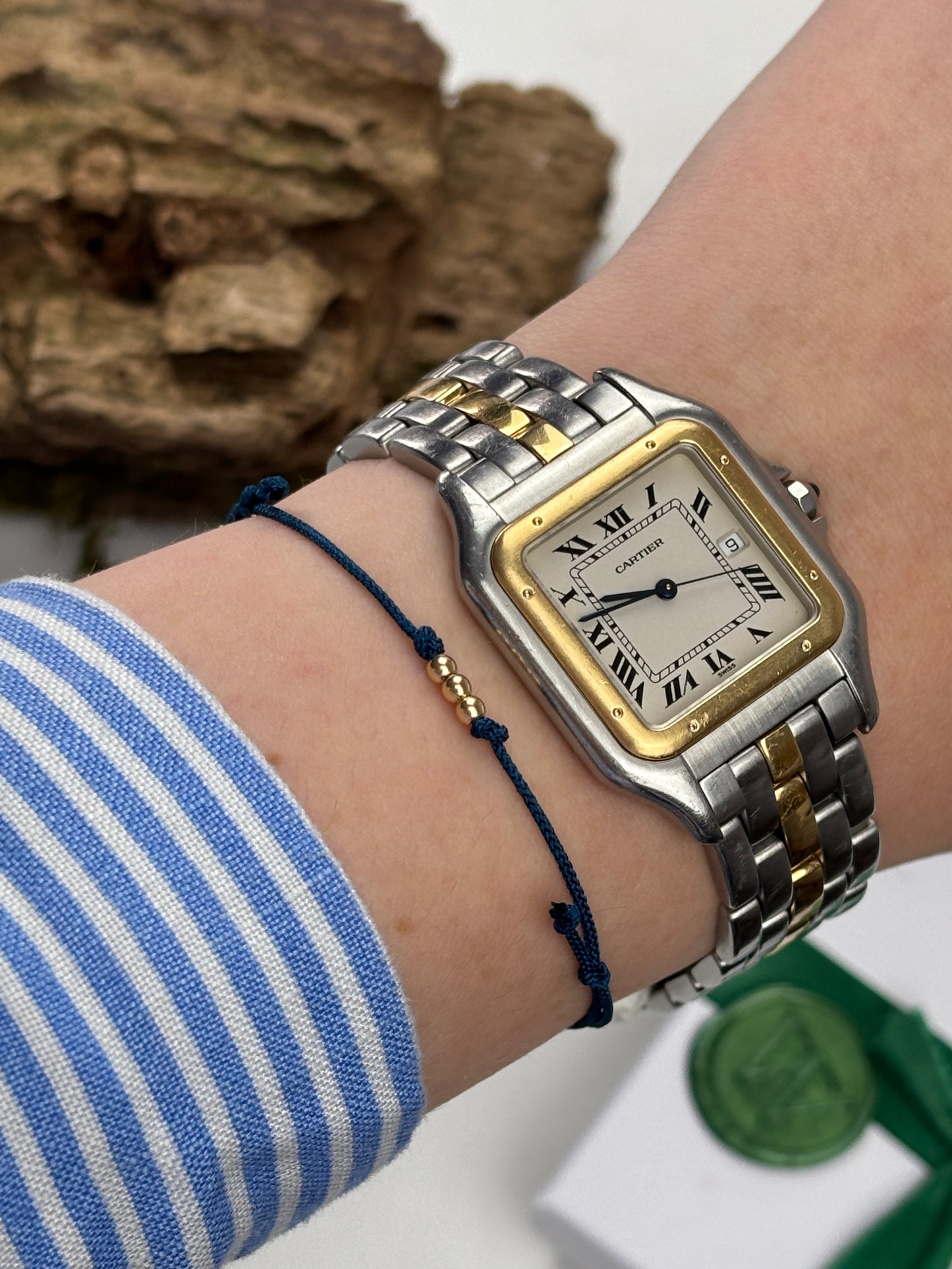 Adelsband in Asagi Blue mit Gelbgold