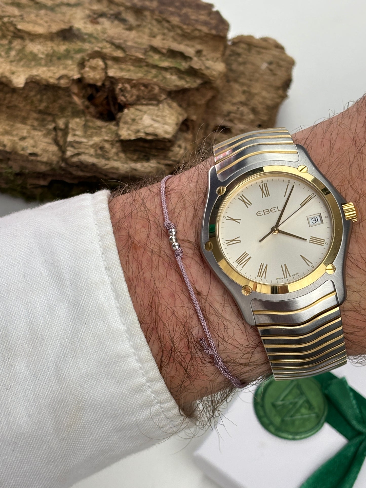 Adelsband in Duchess Rose mit Weißgold