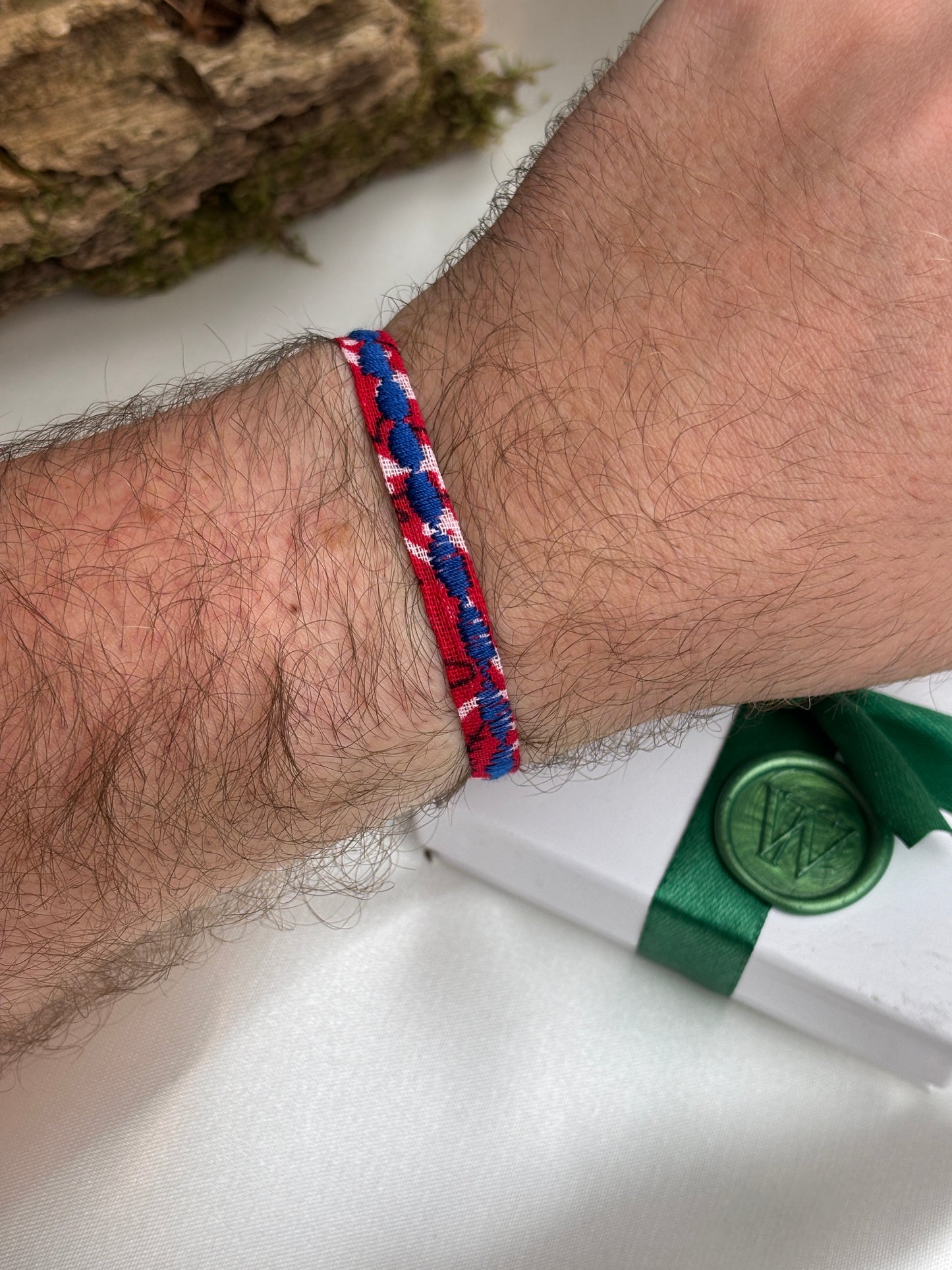 Bandana-Bracelete Gentry Red/Royal Blue