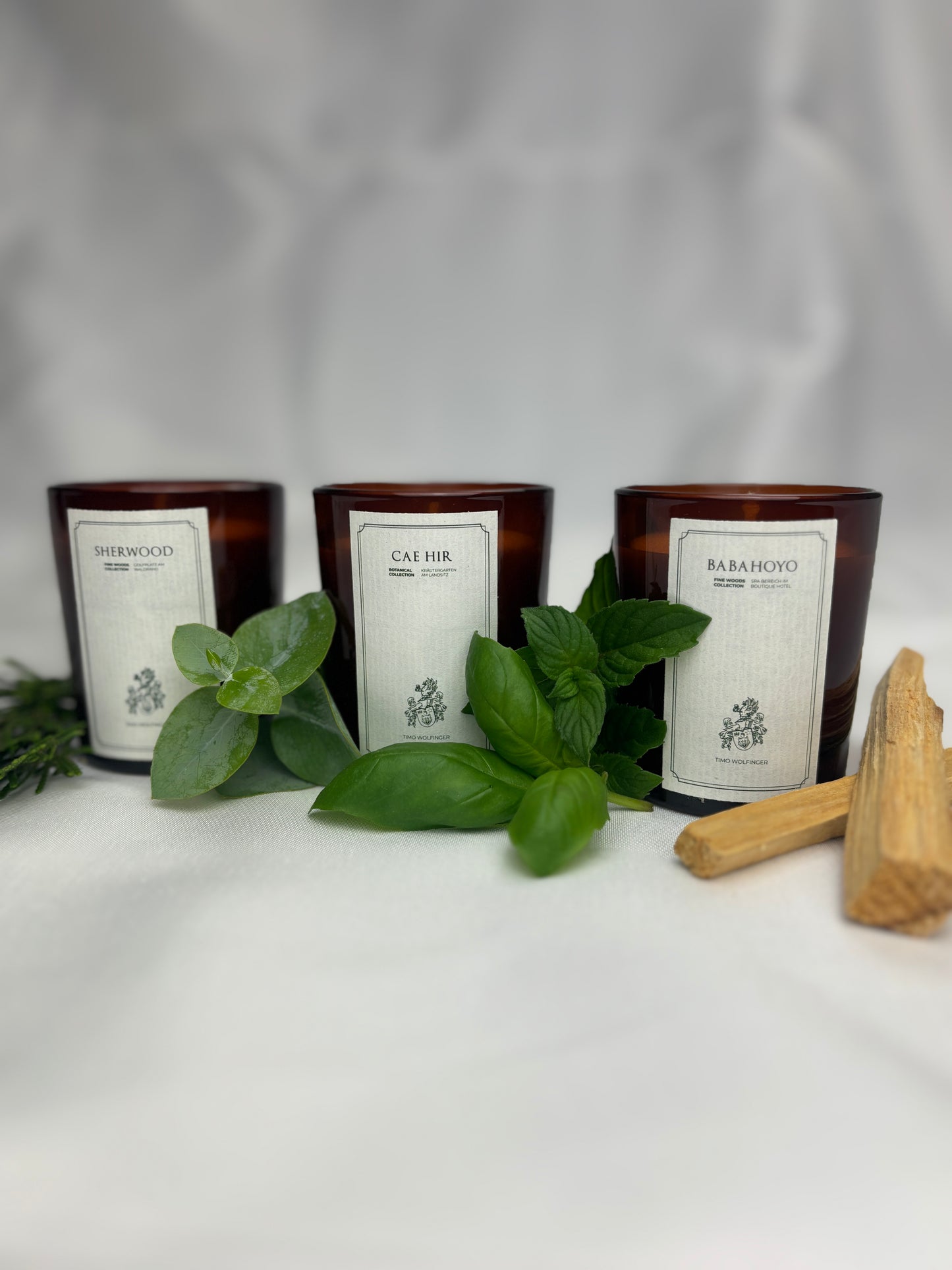 Duftkerzen Test-Set - Sherwood, Babahoyo & CAE HIR (alle 90g) + 5€ Gutschein - NEU