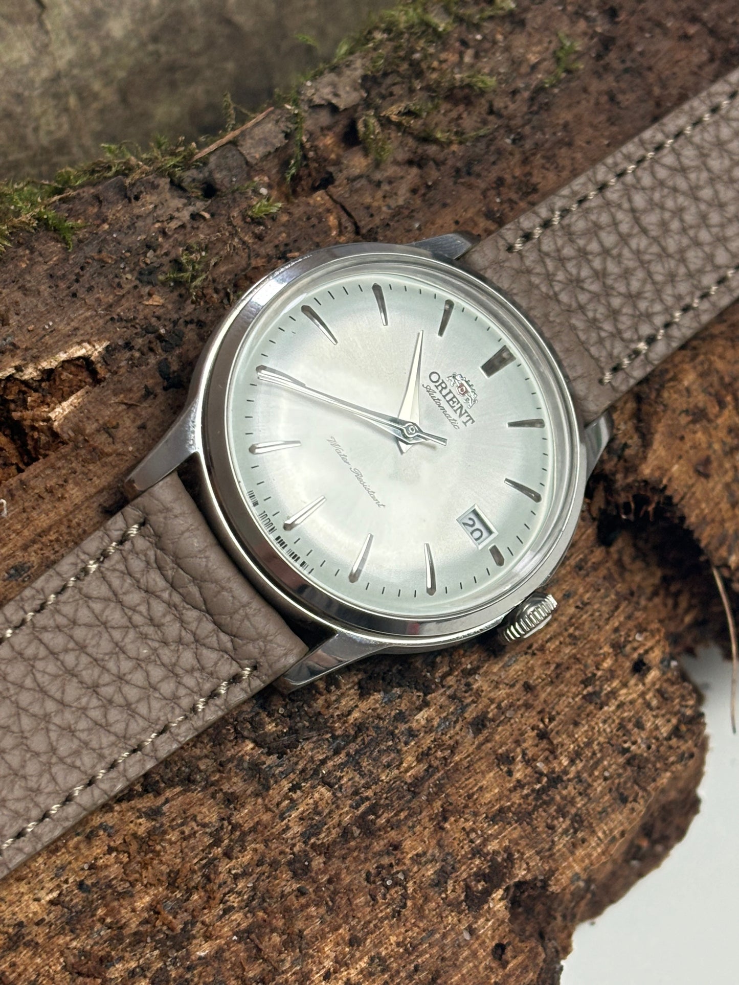 Kalbsleder Uhrenarmband Cambridge | Taupe