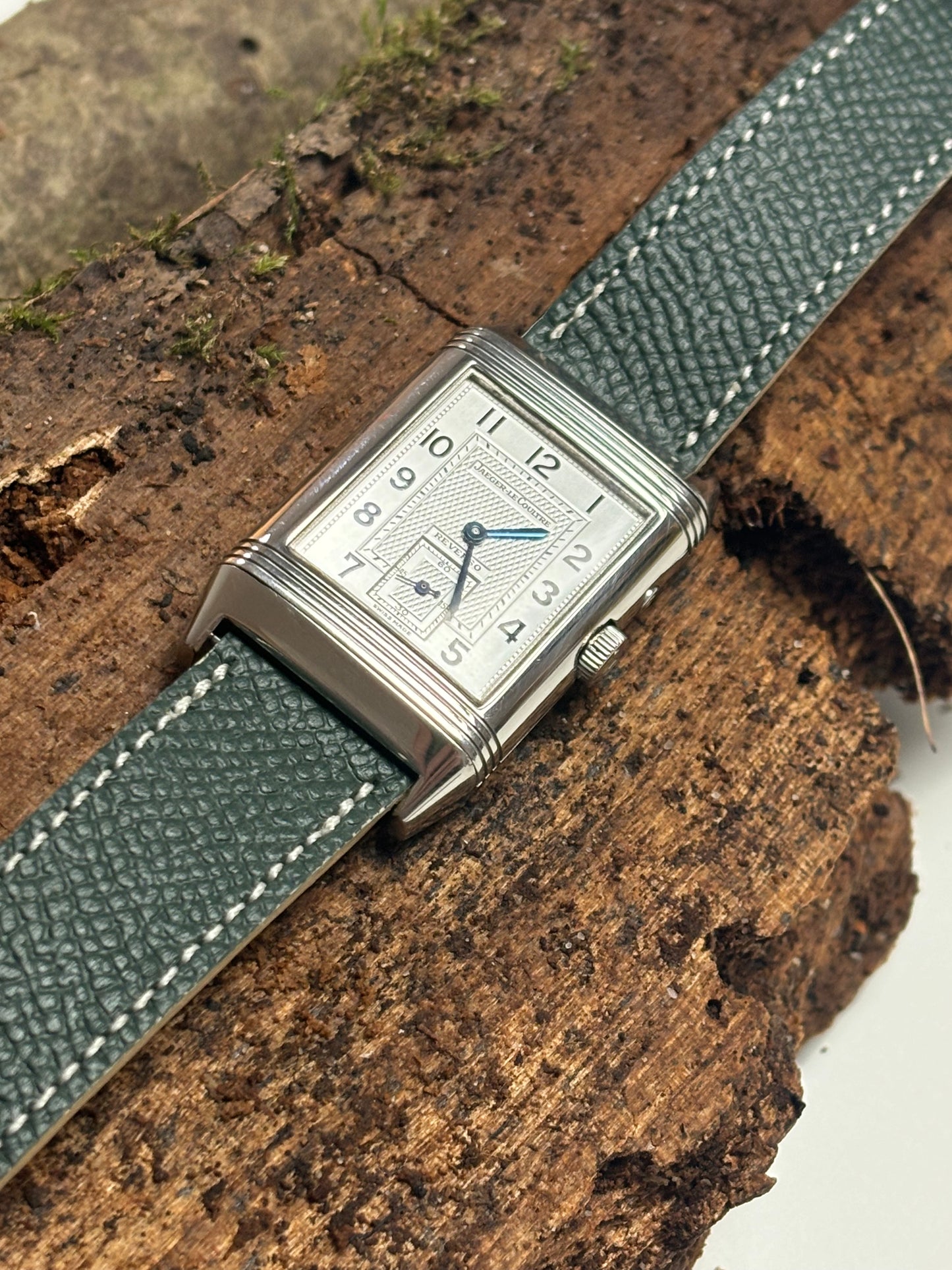 Kalbsleder Uhrenarmband Oxford | Tannengrün