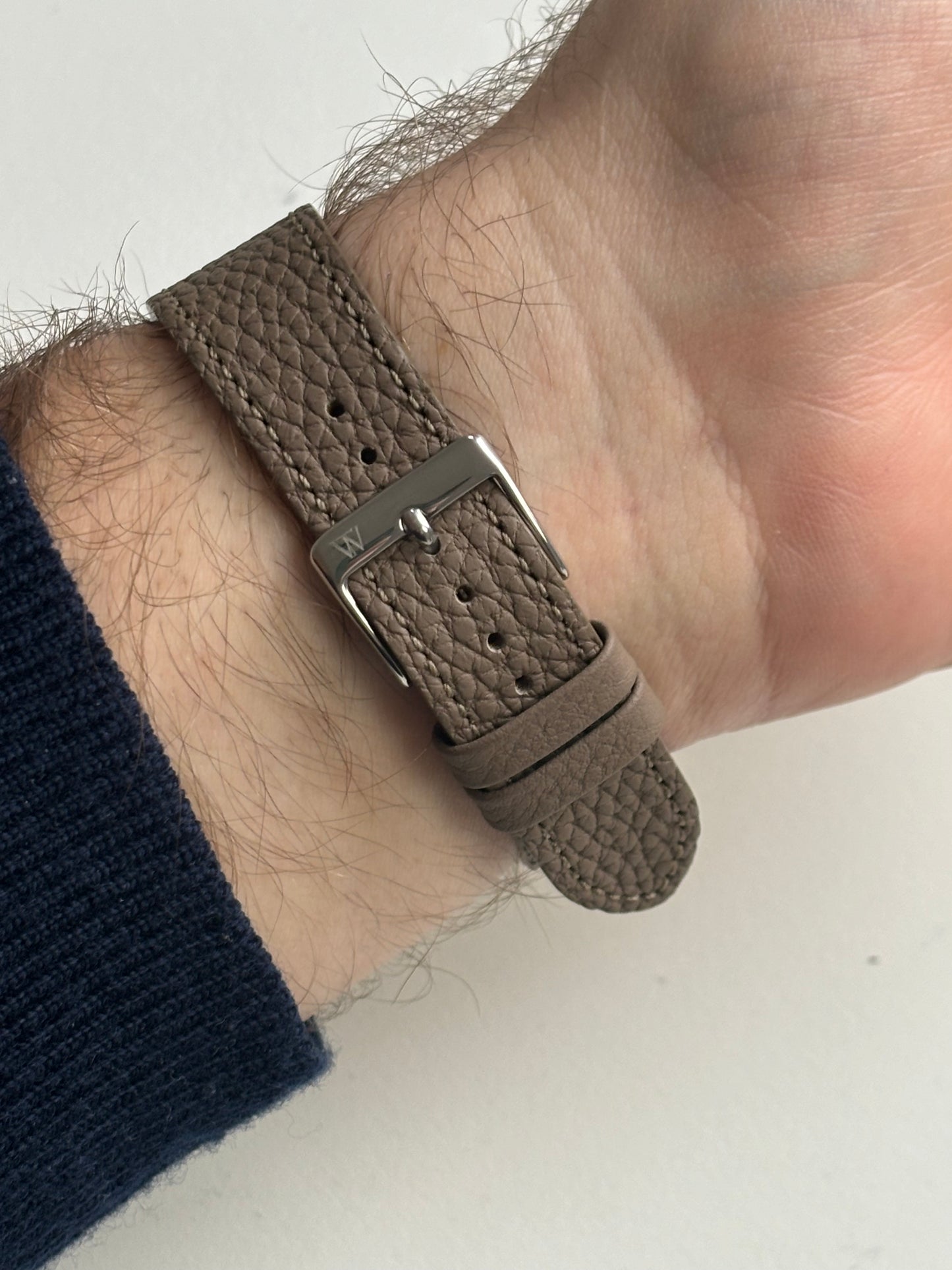 Kalbsleder Uhrenarmband Cambridge | Taupe