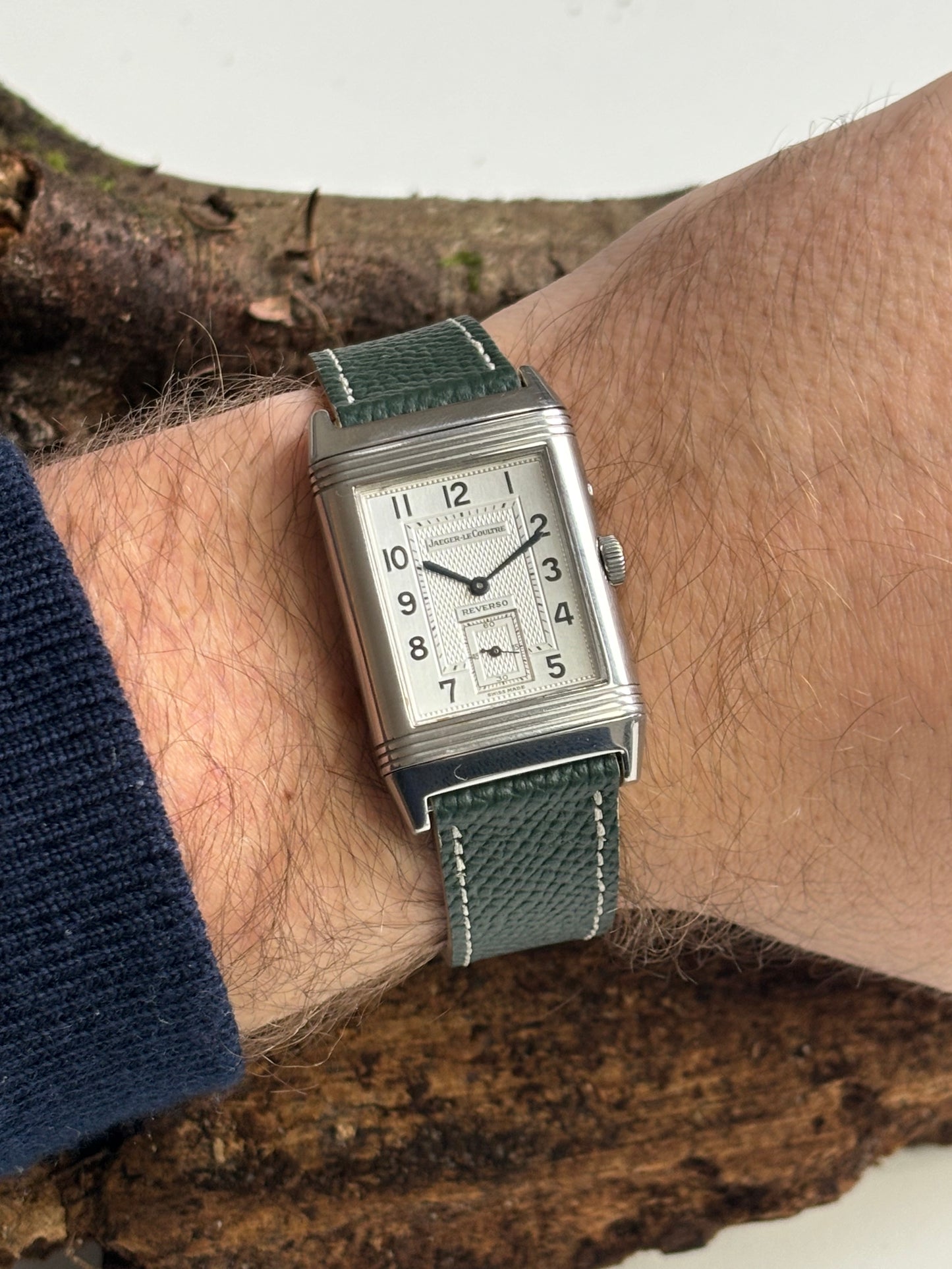 Kalbsleder Uhrenarmband Oxford | Tannengrün