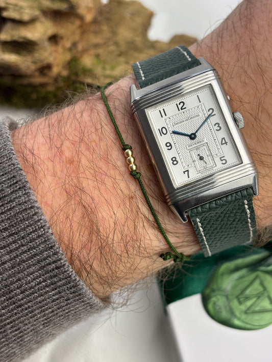 Adelsband in Royal Green mit Gelbgold