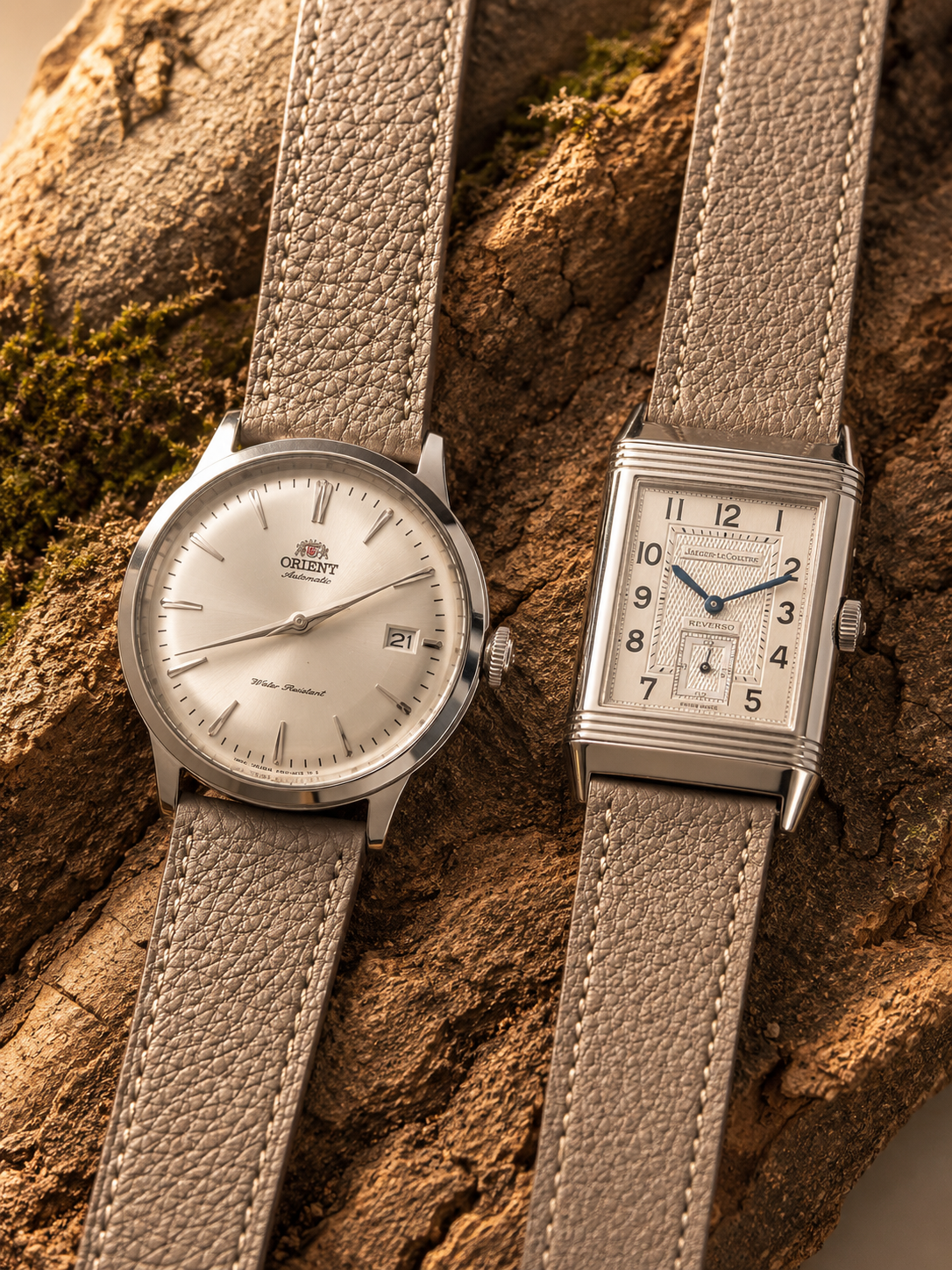 Kalbsleder Uhrenarmband Cambridge - Taupe