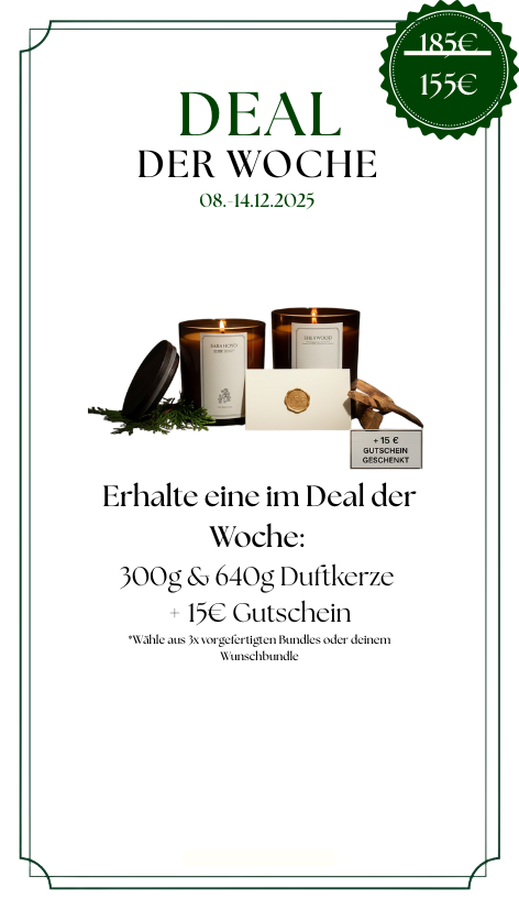 Luxusduftkerzen Bundle & 15€ Gutschein