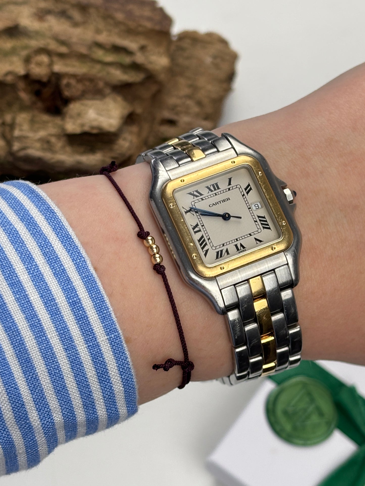 Adelsband in Supreme Burgundy mit Gelbgold