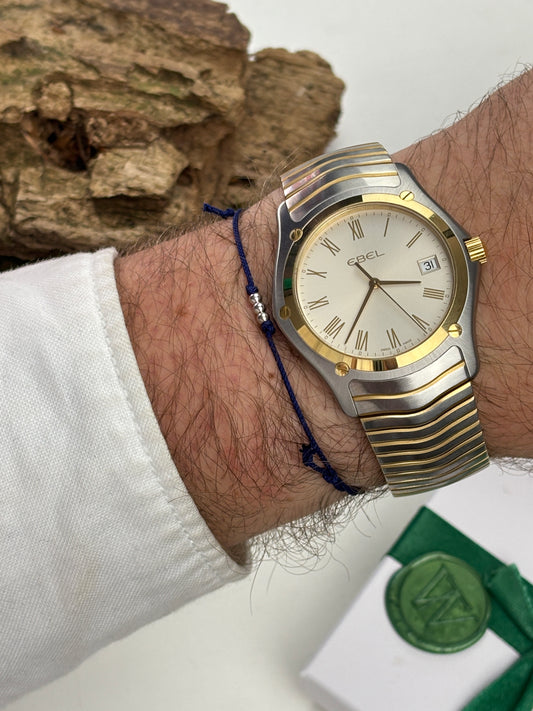 Adelsband in Royal Blue mit Weißgold