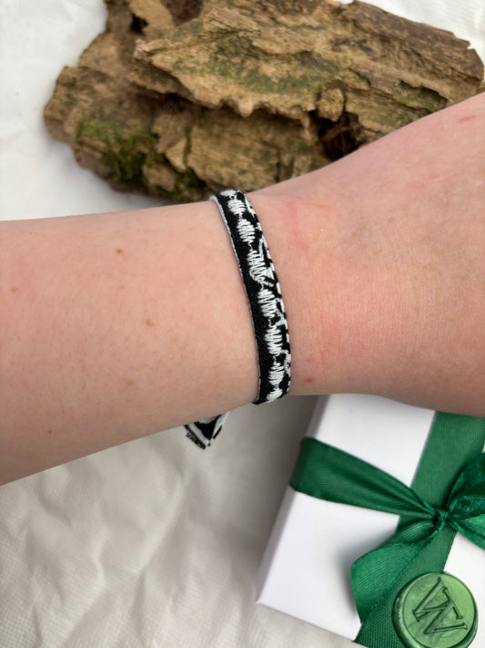 Bandana-Bracelet Black/White