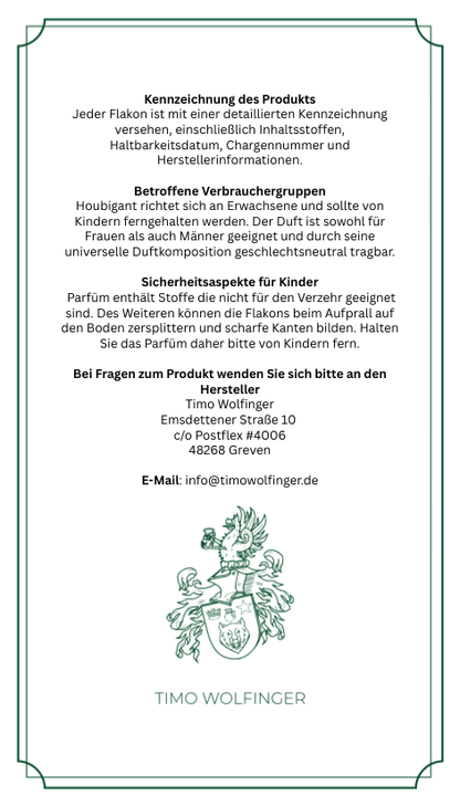 Houbigant Paris: Ambre Rubis 100 ml.